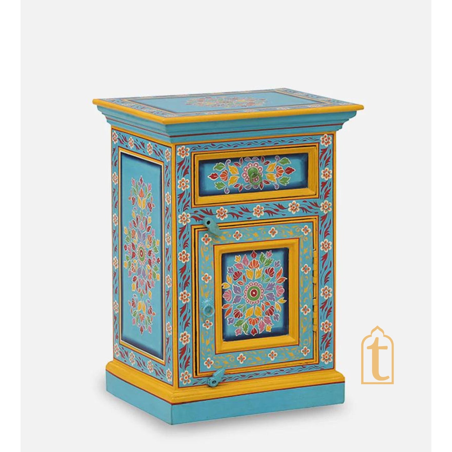 Handmade Modern Stylish Classy Central Drawer Table, Living Room Decorative Luxury Bedside Table, Night Lamp stand Table, Handicraft Table.