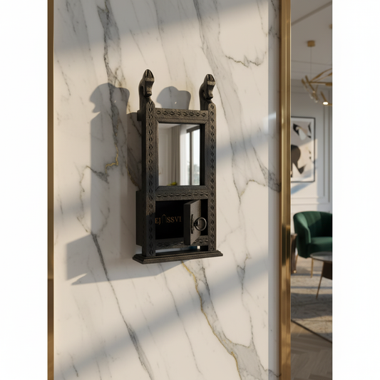 MIRROR FRAME Unique Wall Hanging Home Decor Vintage Style Distressed Wooden Frame | Handmade Beautiful Large Bathroom Mirror Entryway Mirror