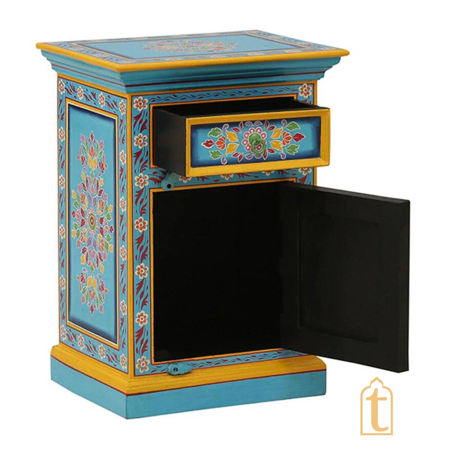 Handmade Modern Stylish Classy Central Drawer Table, Living Room Decorative Luxury Bedside Table, Night Lamp stand Table, Handicraft Table.