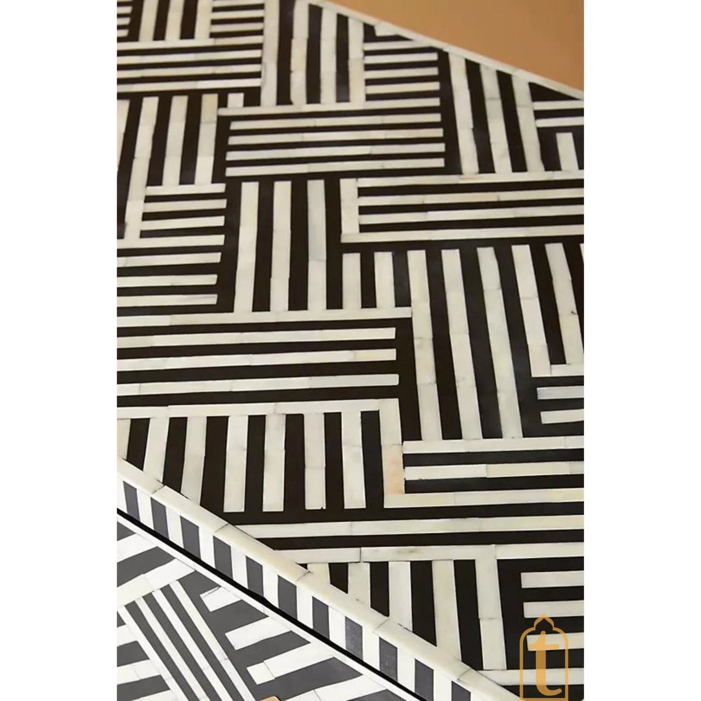 Bone inlay Work Desk | Laptop table | Console table | Black. home and office furniture /bone inlay laptop table/wooden furniture.