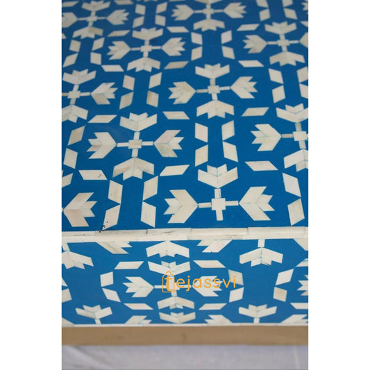 Bone Inlay Wooden Coffee Table/MOP Bone Inlay Oval Shape Coffee Table/Oval Coffee Table/Floral Design Centre Table/Bone Inlay Cocktail Table