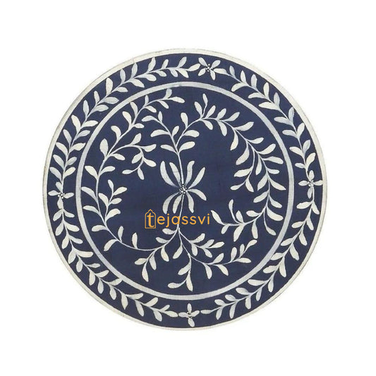 Bone Inlay Handmade Modern Cylindrical Design Side Table | Round Bone Inlay Stool | Sofa Side Table | Modern Luxury Furniture.