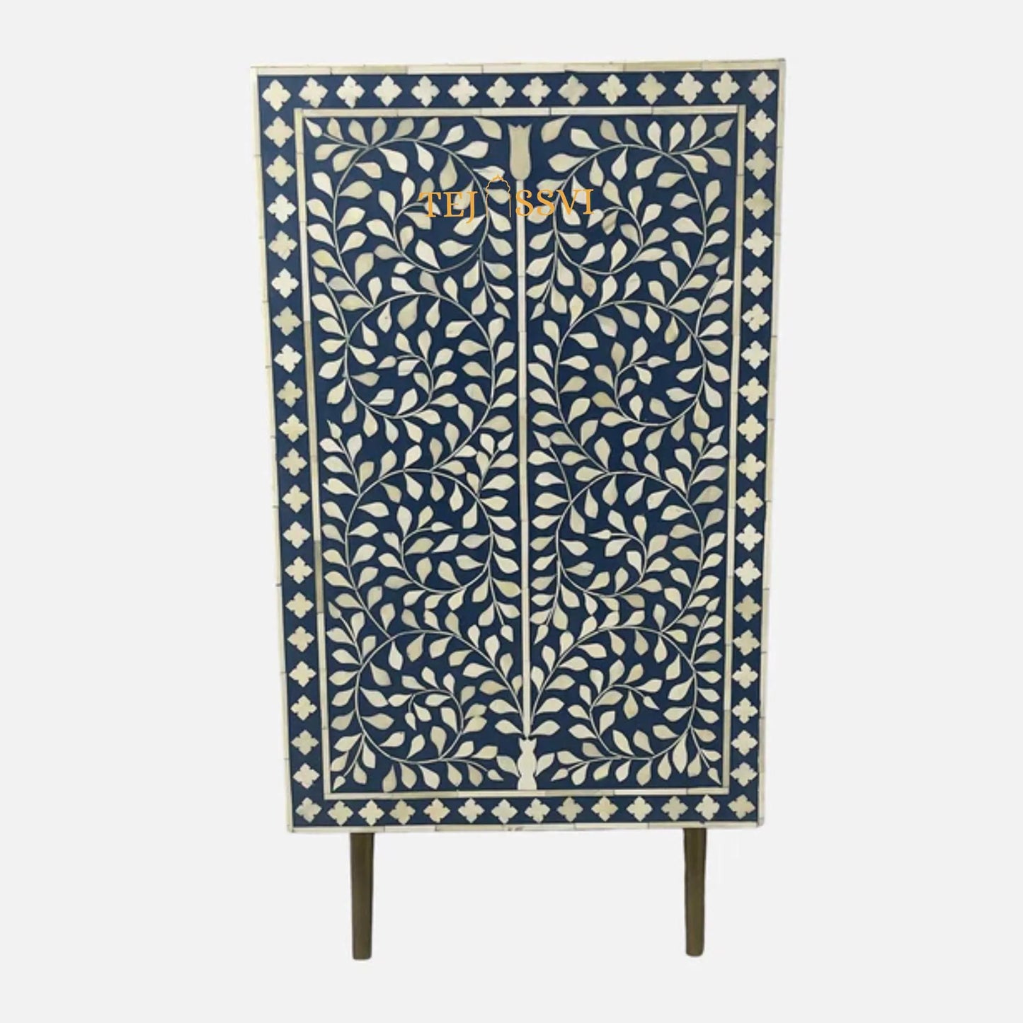 Handmade Bone Inlay Cabinet: Geometric Indian 6-Drawer Sideboard / bone inlay furniture /bone inlay cabinet /bone inlay luxury furniture .