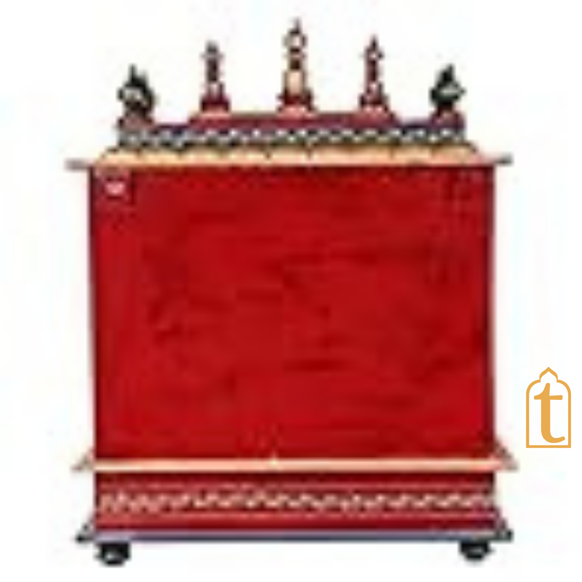 Handcrafted Wooden Pooja Room Temple: Wall Hanging Mandir, Home Decor Art