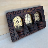 Handmade Rajasthani Jharokha Wall Art: Carved Wood Décor / Wooden Rajasthani Jharokha Wall Décor Frame .