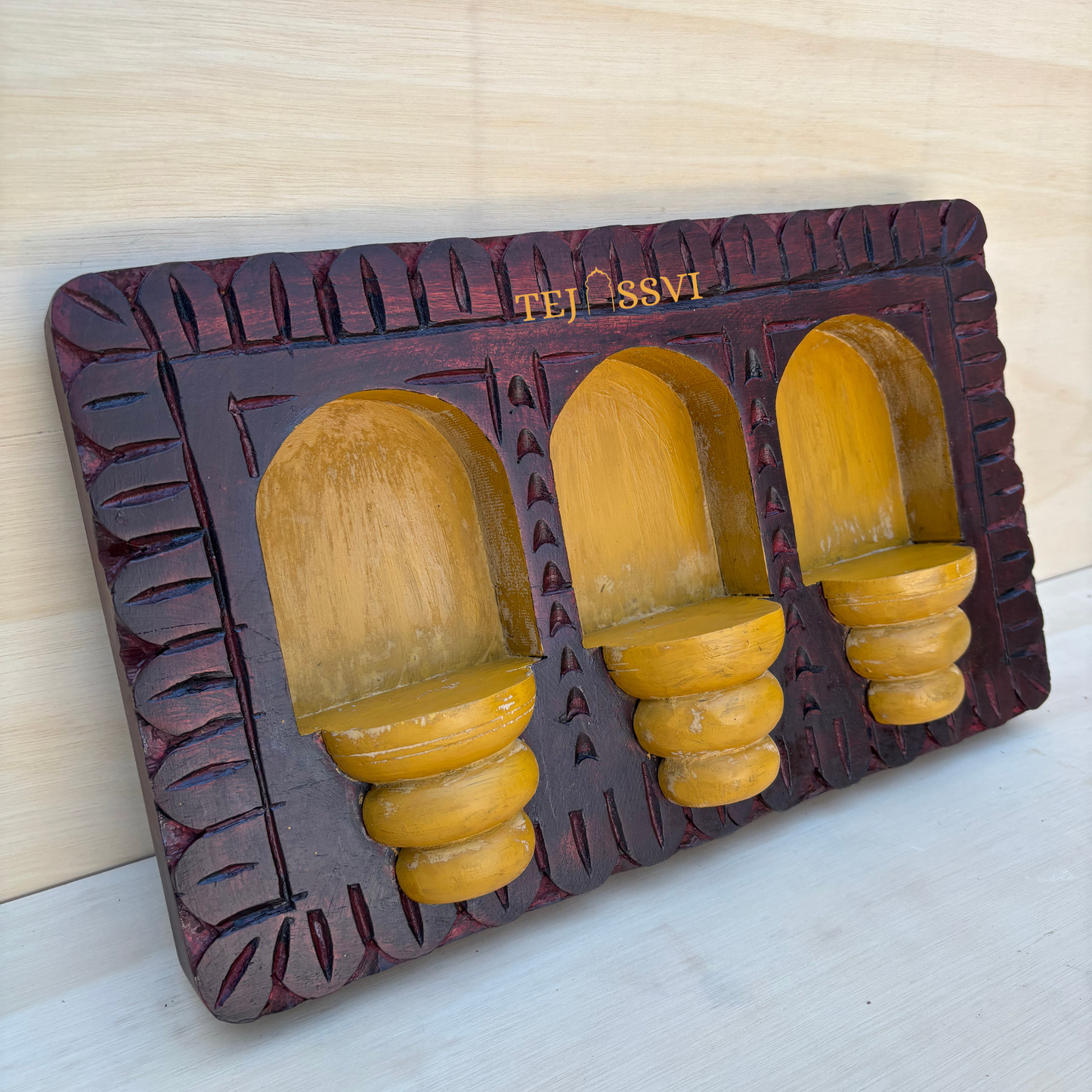 Handmade Rajasthani Jharokha Wall Art: Carved Wood Décor / wooden Rajasthani jharokha wall décor frame .