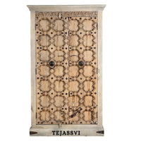 Wooden Indian Carving Wardrobe / Wooden carving Sideboard / Wooden Storage Cabinet | Luxury Entryway Table | wooden Storage Sideboard.