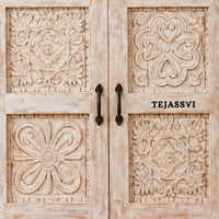 Wooden Indian Carving cabinet / Wooden carving Sideboard / Wooden Storage Cabinet | Luxury Entryway Table | wooden Storage Cupboard.