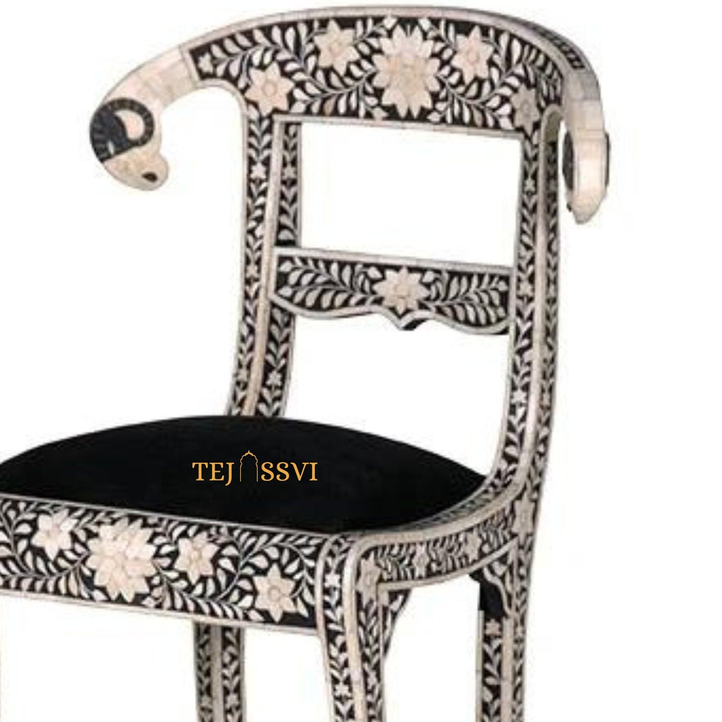 Bone Inlay Goat Head Chair | Bone Inlay chair | Modern Luxury Furniture.