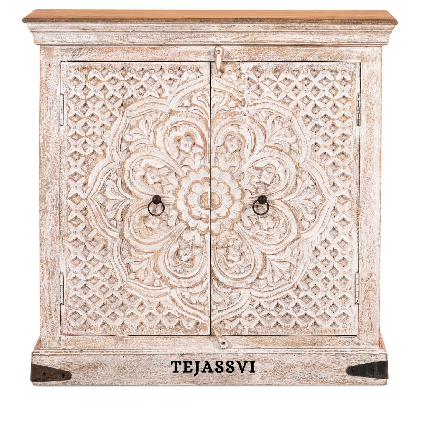 Wooden Indian Carving cabinet / Wooden carving Sideboard / Wooden Storage Cabinet | Luxury Entryway Table | wooden Storage Cupboard.