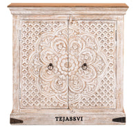 Wooden Indian Carving cabinet / Wooden carving Sideboard / Wooden Storage Cabinet | Luxury Entryway Table | wooden Storage Cupboard.