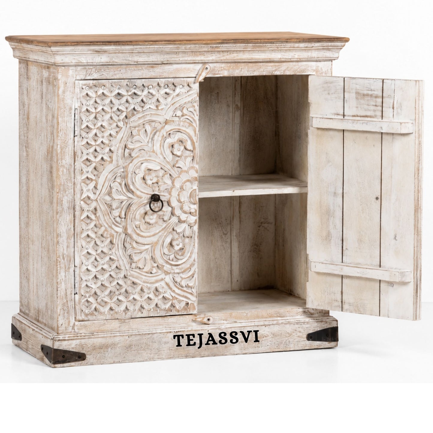 Wooden Indian Carving cabinet / Wooden carving Sideboard / Wooden Storage Cabinet | Luxury Entryway Table | wooden Storage Cupboard.