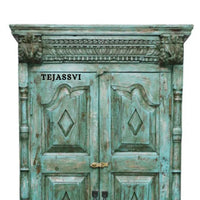 Wooden Indian  Antique Carving Wardrobe / Wooden Antique Carving Sideboard / Wooden Storage Cabinet | Luxury Entryway Table | wooden Storage Sideboard.