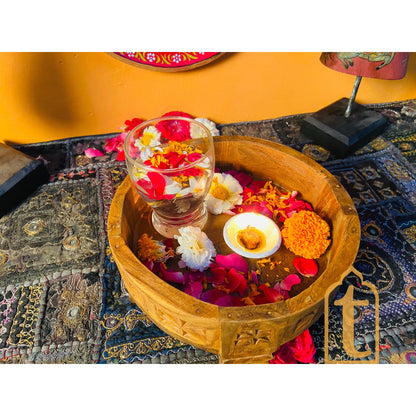 Wooden Chakki Table / Indian Carved Coffee Table / Indian Handicraft Coffee Table / Grinder Coffee Table / Garden Coffee Table.