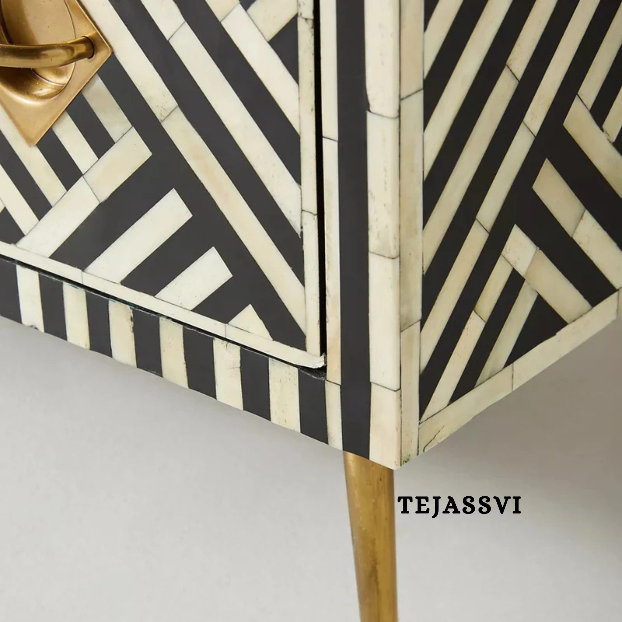 Bone Inlay Sideboard /  Wooden Bone inlay 4 Door Dresser / Bone Inlay TV Unit  / Bone inlay Buffet / Large Dresser /  Storage Unit.