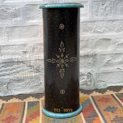 Handmade Hand Painted Round Side Table, Indian Painting Furniture Cabinet, Moroccan painted Furniture, Bedroom Furniture, Chest Of Dressers,