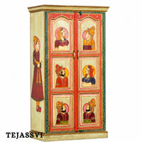 Wooden Hand Painted  Sideboard / Wooden Cabinet / Storage Side Boards / Hand made / Wooden Big Cabinet, Living Room Furniture, Fine Panting.