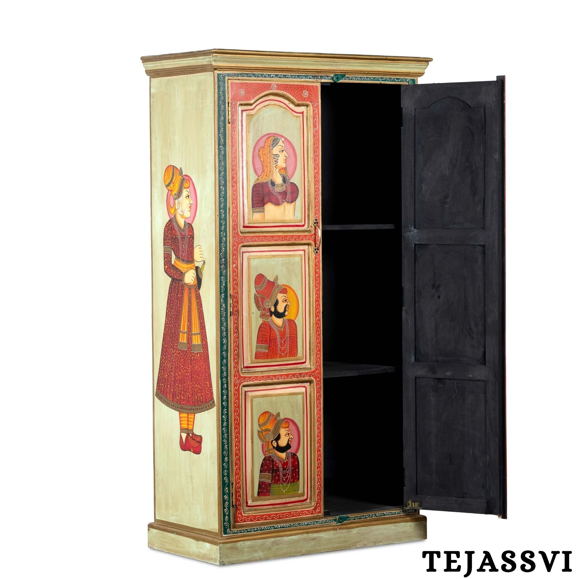Wooden Hand Painted  Sideboard / Wooden Cabinet / Storage Side Boards / Hand made / Wooden Big Cabinet, Living Room Furniture, Fine Panting.