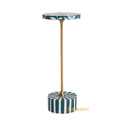Handmade Bone Inlay Wooden Drink Table | Bone Inlay End Table | Bone Inlay Antique sofa side Table, Modern Luxury cocktail table Furniture