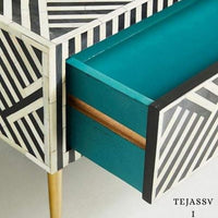Wood Inlay Coffee Table / wood Inlay Coffee Table / Coffee Table / Strip Design Centre Table / wood Inlay Cocktail Table .