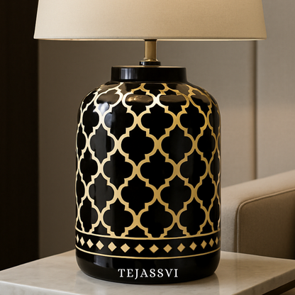 Wooden Bone Inlay Lamp for Bedroom / Bone Inlay Bed Room Lamp / Bedroom Décor Lamp / Handmade Inlay Table Lamp Home Décor Accent Light