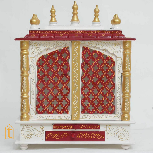 Handcrafted Wooden Temple: Pooja Ghar Mandir for Home Decor