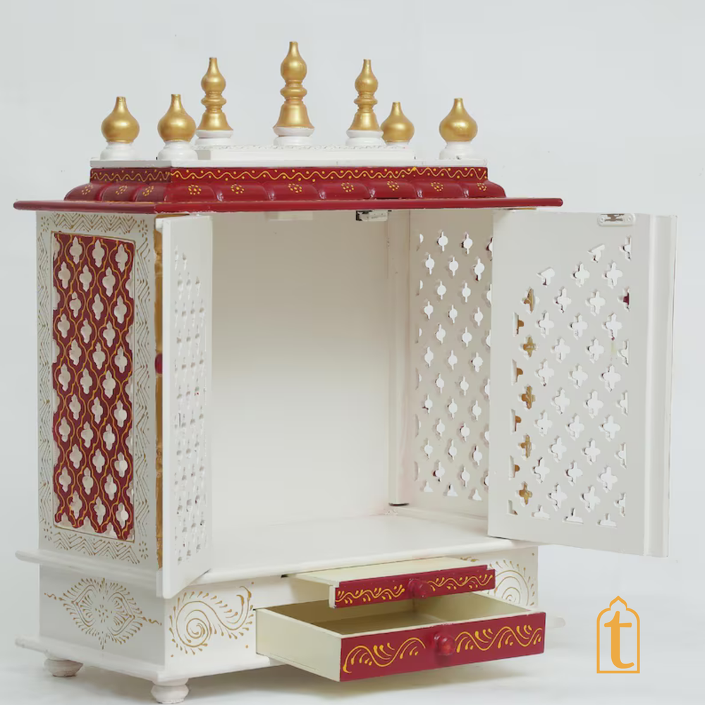 Handcrafted Wooden Temple: Pooja Ghar Mandir for Home Decor