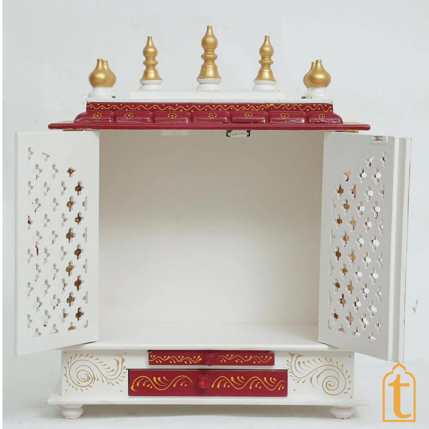 Handcrafted Wooden Temple: Pooja Ghar Mandir for Home Decor