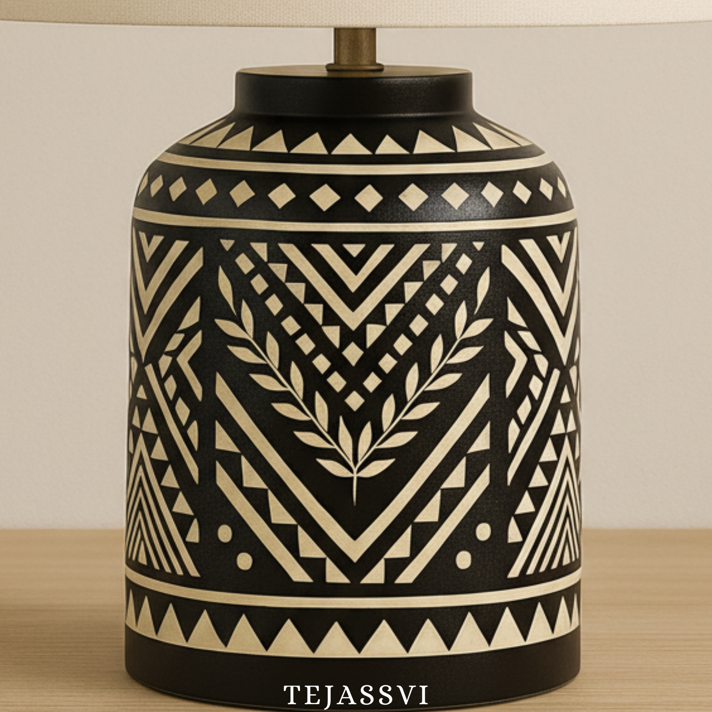 Wooden Bone Inlay Lamp for Bedroom / Bone Inlay Bed Room Lamp / Bedroom Décor Lamp / Handmade Inlay Table Lamp Home Decor Accent Light