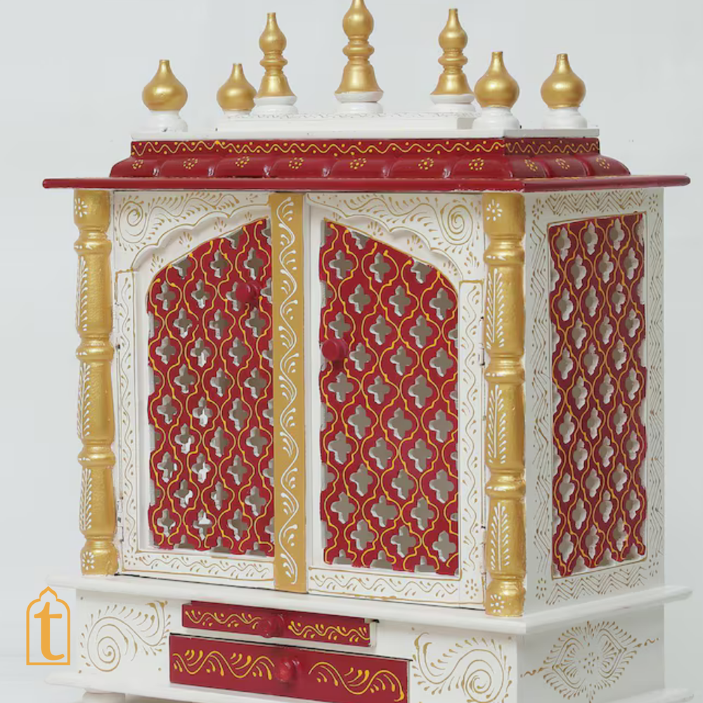 Handcrafted Wooden Temple: Pooja Ghar Mandir for Home Decor