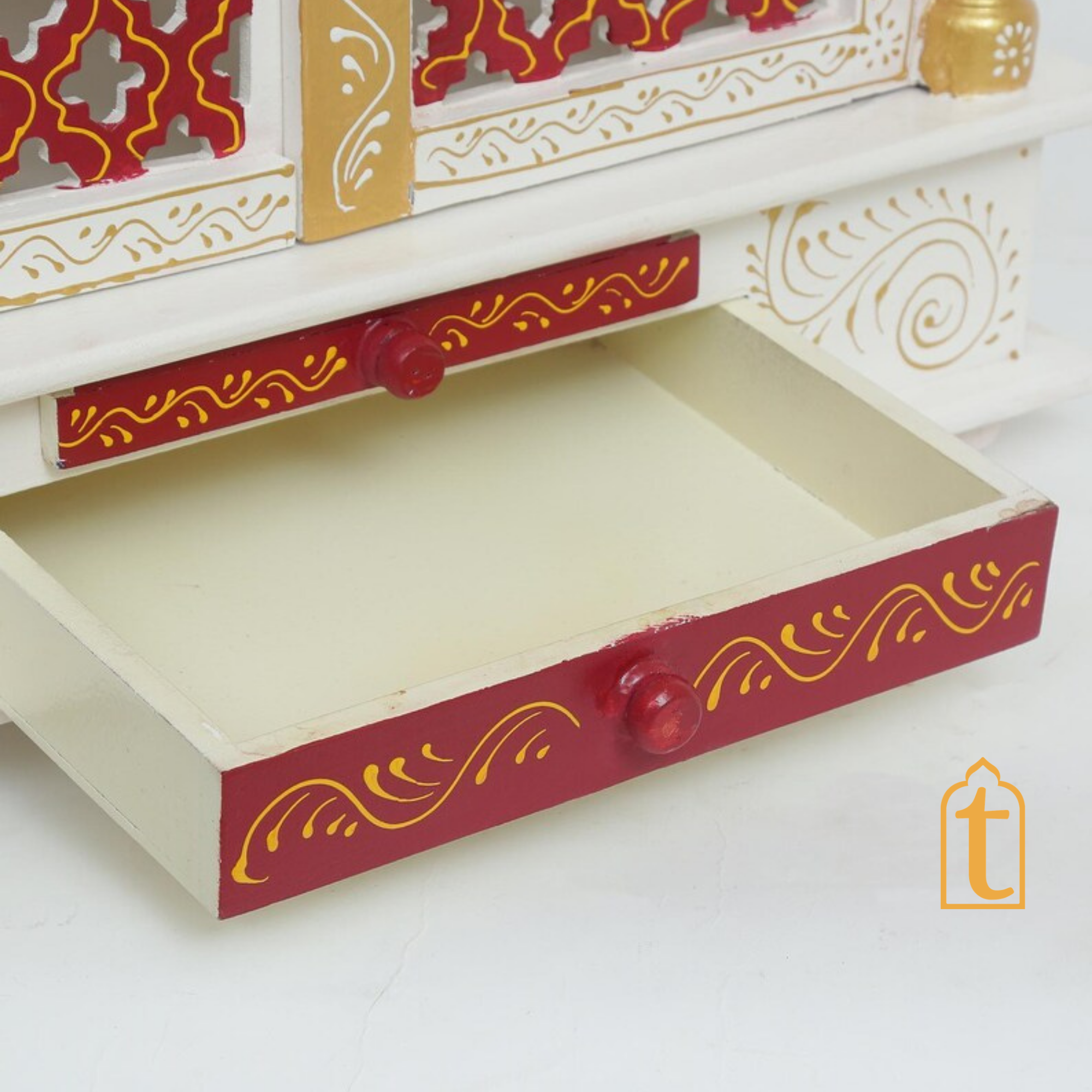 Handcrafted Wooden Temple: Pooja Ghar Mandir for Home Decor