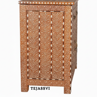 Handmade Wood Bone Inlay Modern Sideboards / Wood Bone Inlay Console | Wood Bone Inlay Cabinet With 2 Drawer & 2 Door Furniture  | Wooden Sideboards | Luxury Furniture.