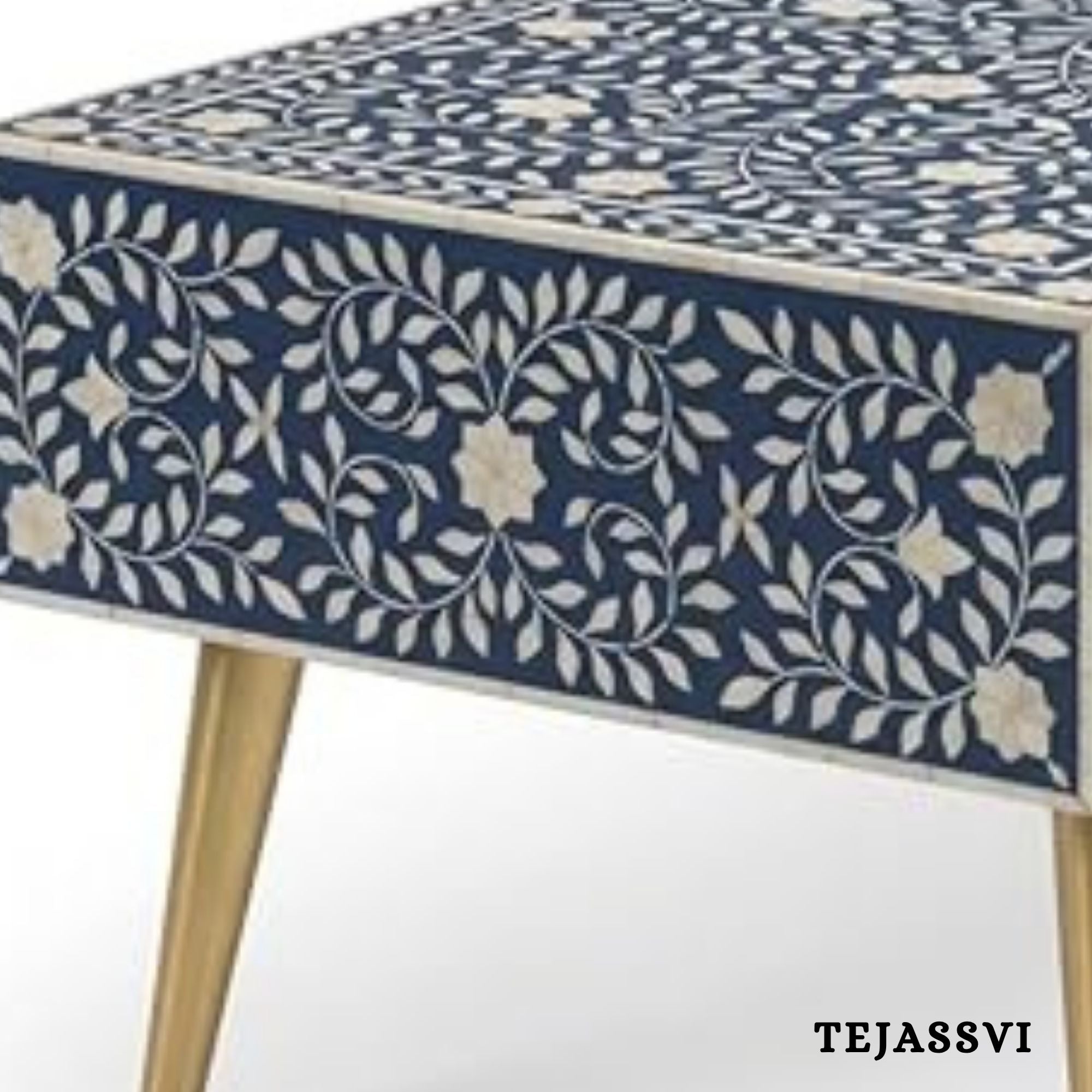 Wood Inlay Coffee Table / wood Inlay Coffee Table / Coffee Table / Floral Design Centre Table / wood Inlay Cocktail Table .