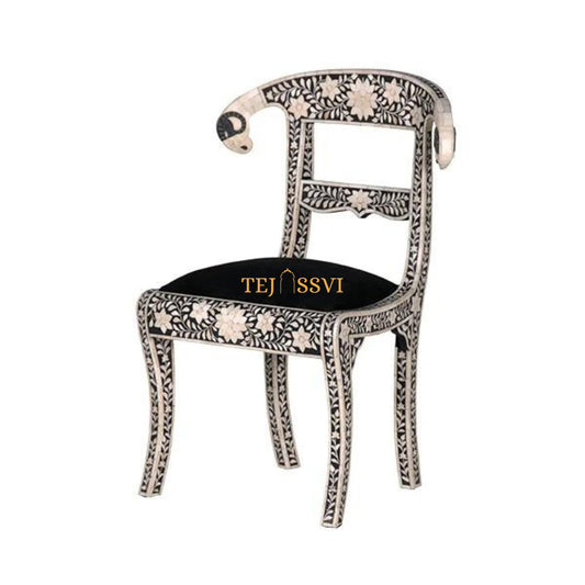 Bone Inlay Goat Head Chair | Bone Inlay chair | Modern Luxury Furniture.