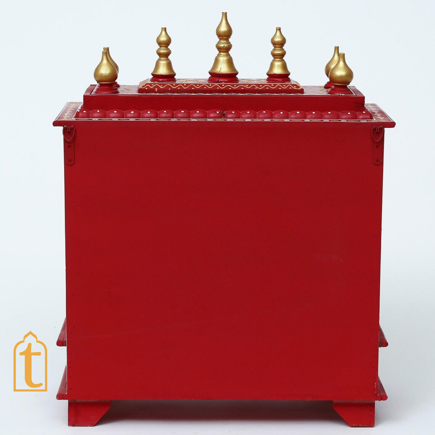 Handcrafted Wooden Temple Mandir: Indian Pooja Ghar, Wall Mount Decor