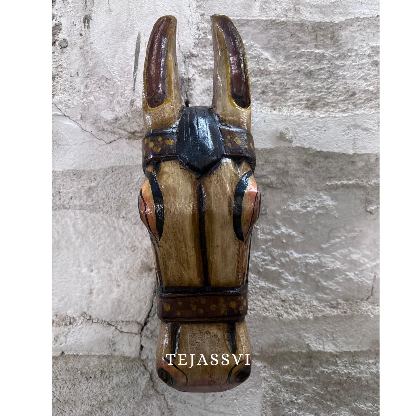 Wooden Horse Head for Wall Hanging and Solid Wood Décor Horse and Statue Décor