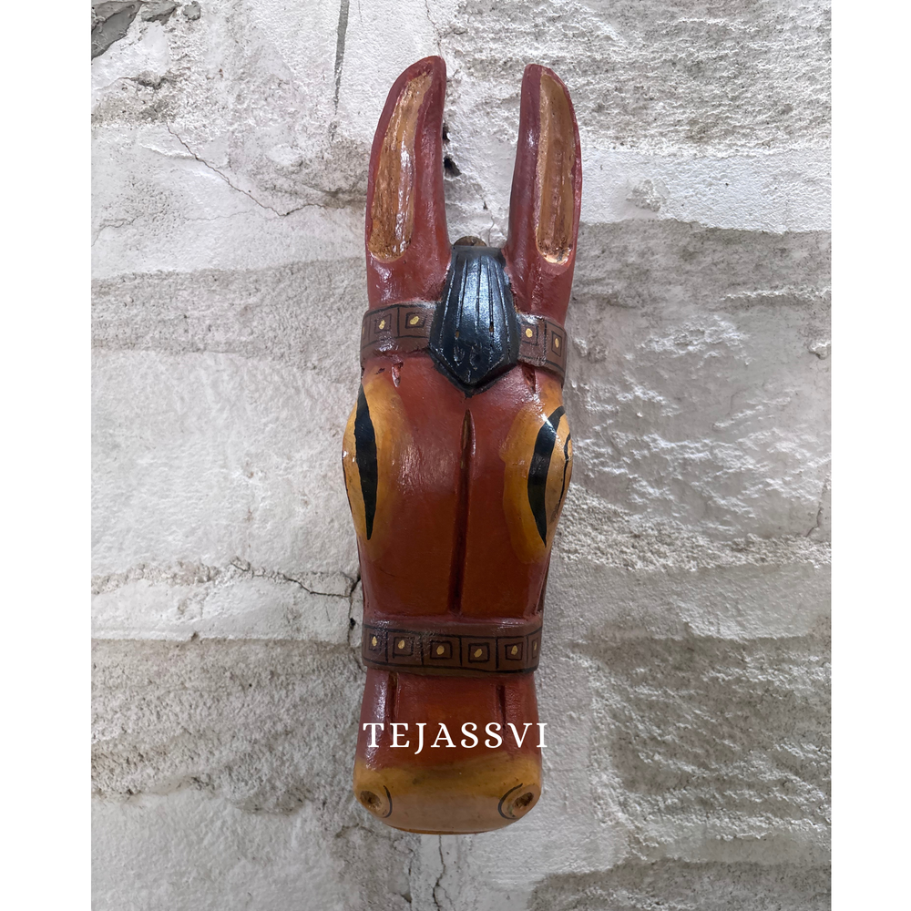 Wooden Horse Head for Wall Hanging and Solid Wood Décor Horse and Statue Décor