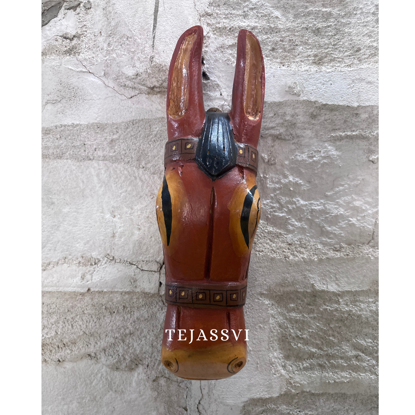 Wooden Horse Head for Wall Hanging and Solid Wood Décor Horse and Statue Décor