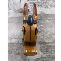 Wooden Horse Head for Wall Hanging and Solid Wood Décor Horse and Statue Décor