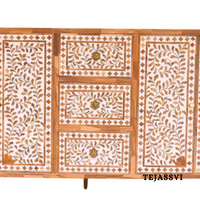 Handmade Wood Inlay Sideboards / Wood Inlay Console / Wood Inlay Chest of Drawer / Luxury Furniture / Wood Inlay Cabinet with Door & Drawer .