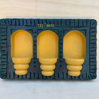 Handmade Rajasthani Jharokha Wall Art: Carved Wood Décor / Wooden Rajasthani Jharokha Wall Décor Frame .