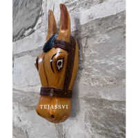 Wooden Horse Head for Wall Hanging and Solid Wood Décor Horse and Statue Décor
