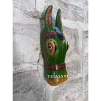 Wooden Horse Head for Wall Hanging and Solid Wood Décor Horse and Statue Décor