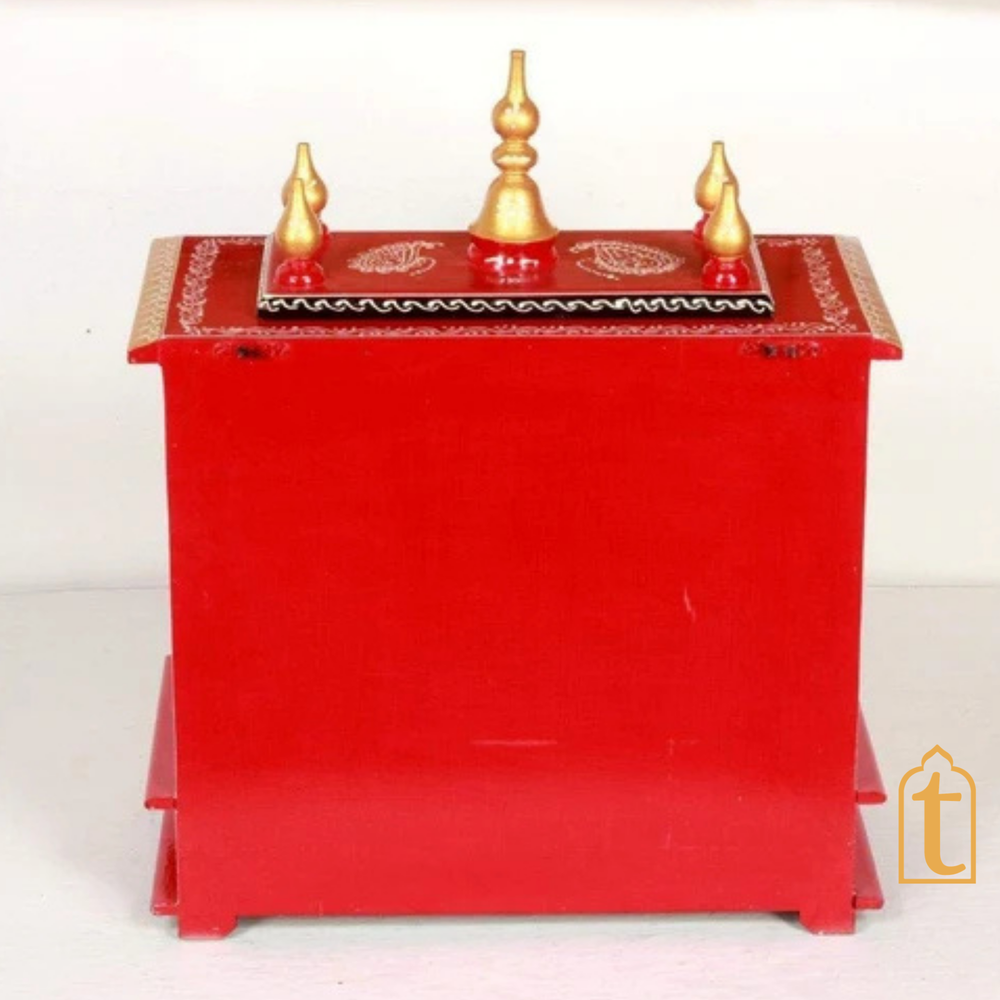 Handcrafted Wooden Pooja Room Temple Wall Hanging Mandir Home Decor