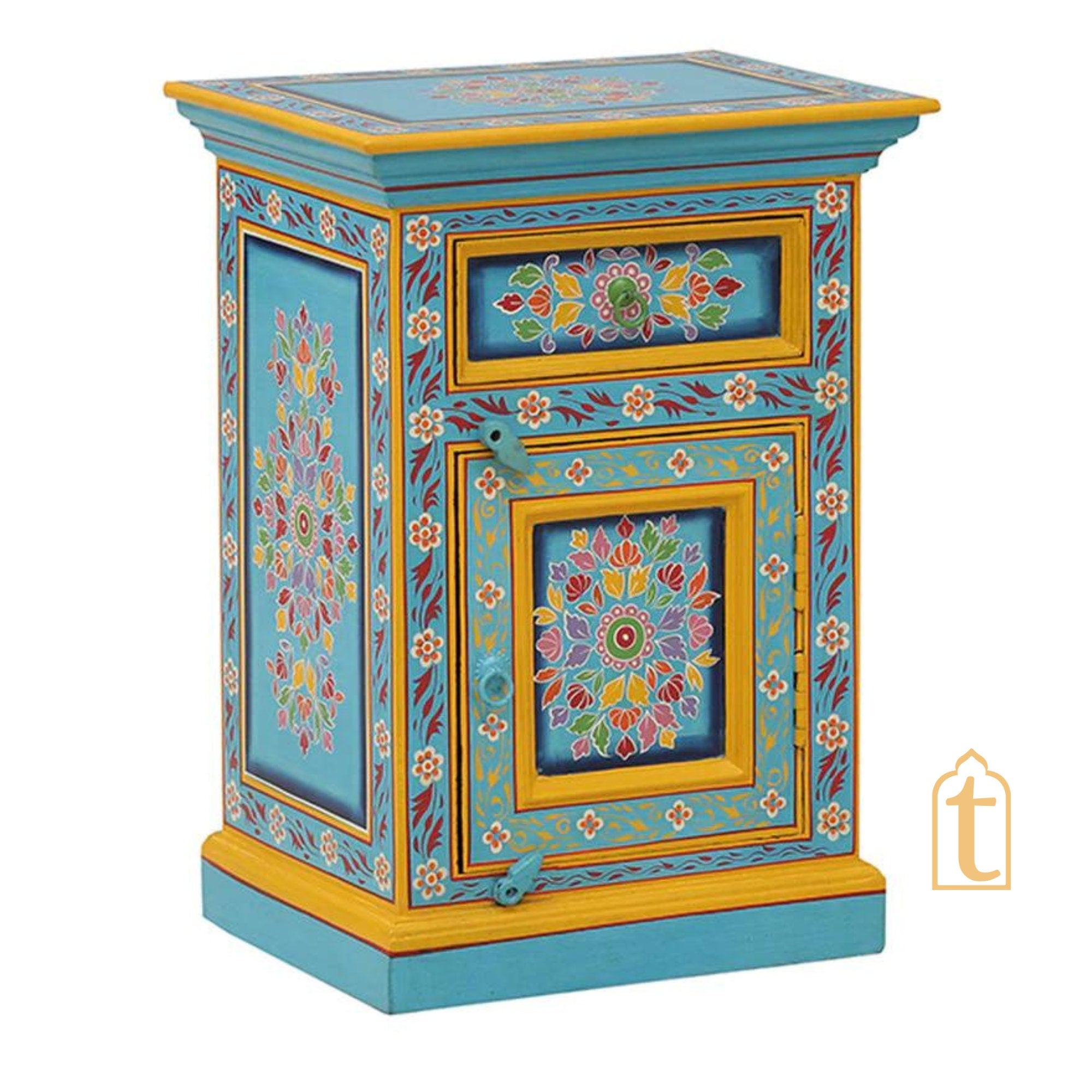 Handmade Modern Stylish Classy Central Drawer Table / Living Room Decorative Luxury Bedside Table / Night Lamp stand Table / Handicraft Table.