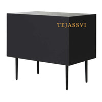 Handmade Bone Inlay Bedside Table For Black Color, Bone Inlay Table ,  Strip Design Bedside Table, Bone Inlay Cocktail Table