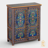 Wooden Hand Painted Sideboard and Luxury Furniture for Home Décor
