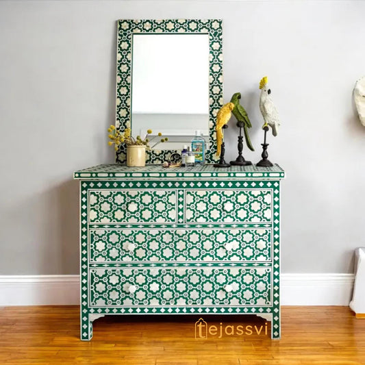 Indian Handmade Bone inlay floral Design Cabinet , Bone inlay Buffet, mop inlay living room furniture/bone inlay furniture, bone inlay chest