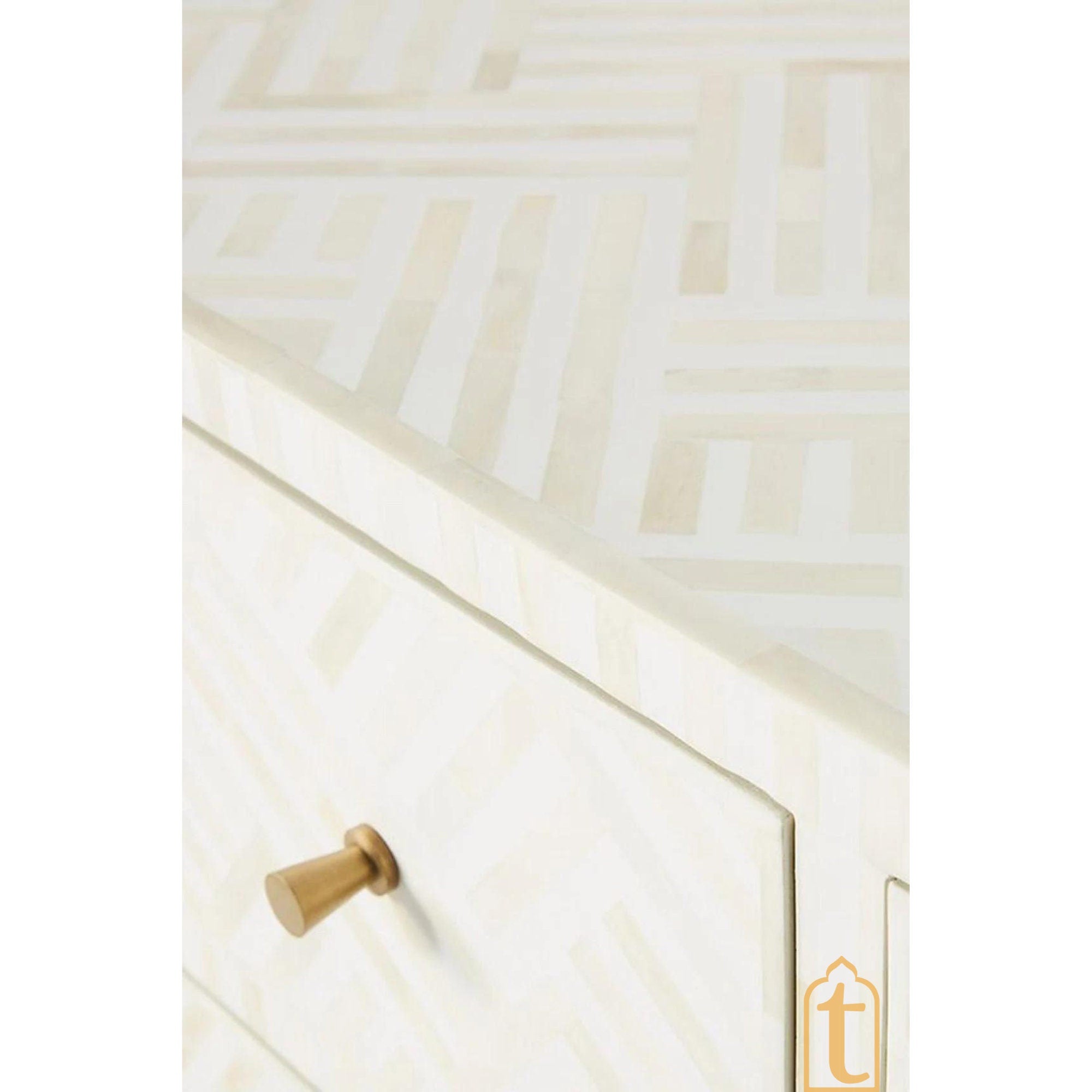 Bone Inlay Sideboard /  Wooden Bone inlay 9 Drawer Dresser / Bone Inlay Chest of 9 Drawer / Bone inlay Buffet / Large Dresser /  Storage Unit.