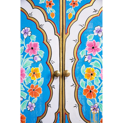 Beautiful Artistic Painted Living Room Decorative Wooden Wardrobe,Painted Cabinet,Home Decors Sideboard,Luxury Painted Cupboard,Nightstands.